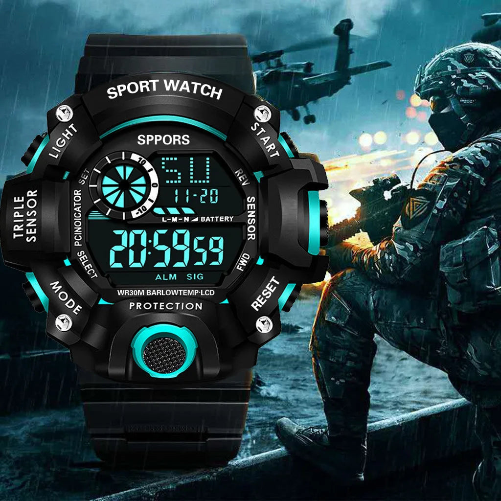 RELÓGIO DIGITAL YIKAZE DISPLAY LED SPORTS WATCH