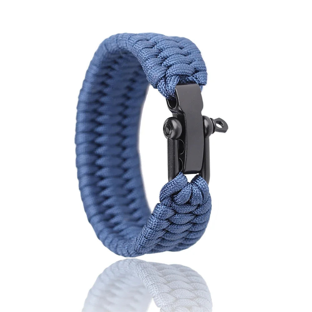 PULSEIRA DE SOBREVIVÊNCIA PARACORD AJUSTÁVEL TRÊS AJUSTES