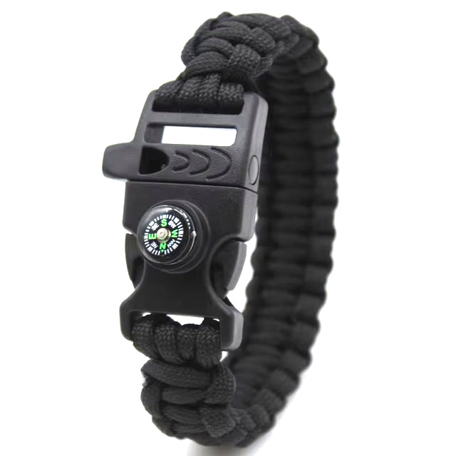 Pulseira multifuncional paracord sobrevivência