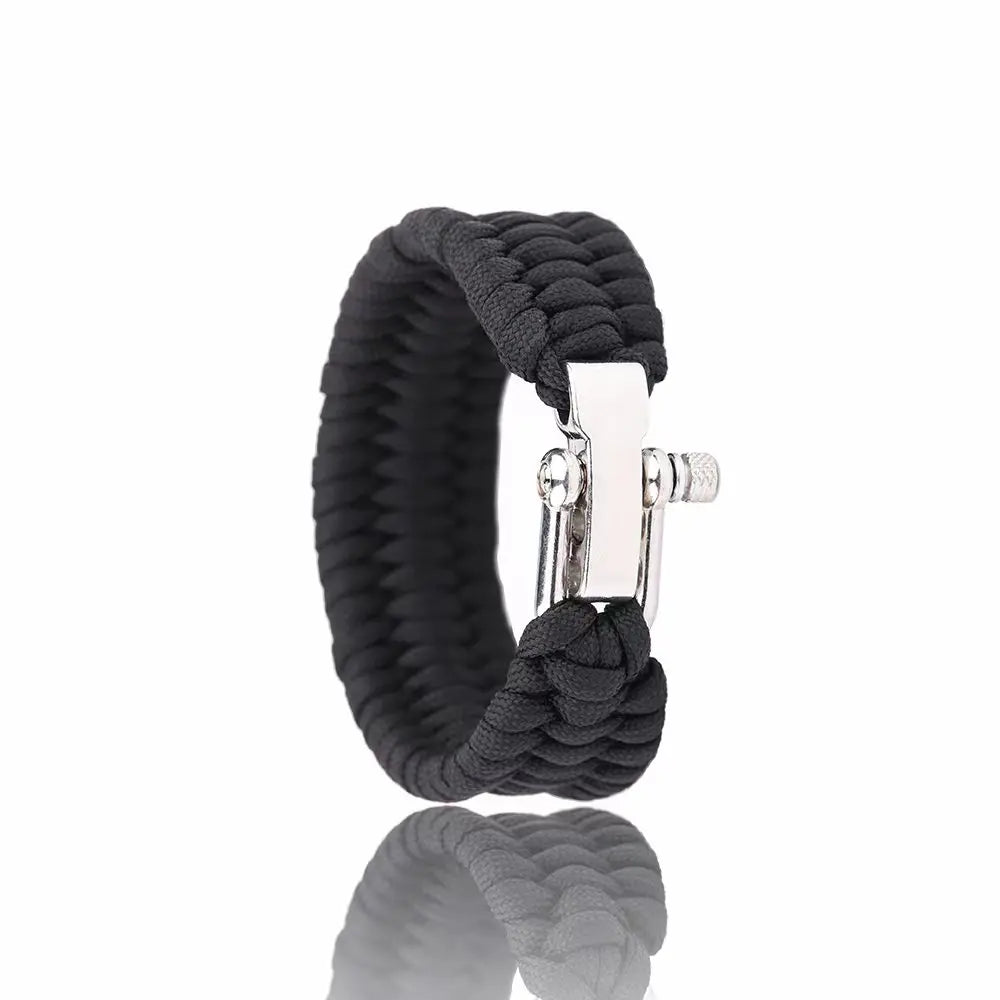 PULSEIRA DE SOBREVIVÊNCIA PARACORD AJUSTÁVEL TRÊS AJUSTES