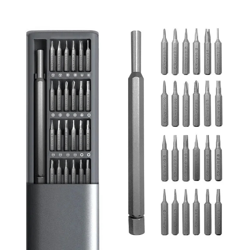 KIT 24 CHAVES DE PRECISÃO TORX E FENDA DE PRECISÃO